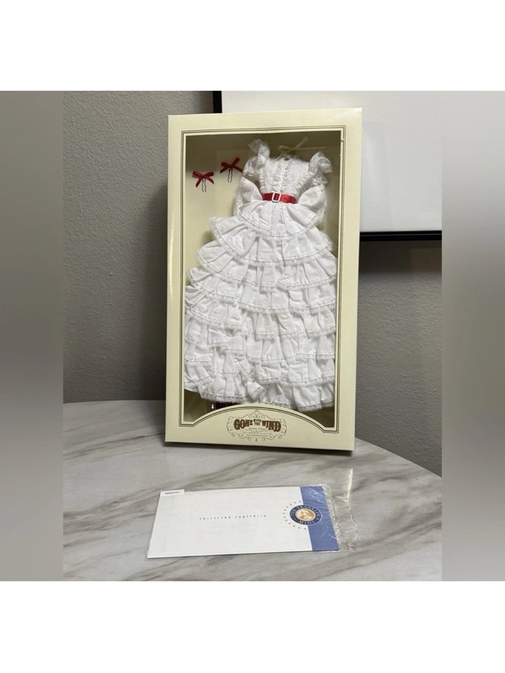 Gone with the wind Scarletts’s white dress collectors item with paperwork